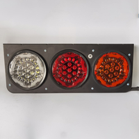 Manufacturer Universal 5" LED Rear Lamp Round Stop Reverse Turn Brake Signal Combination 24V Tail Light For Camper Truck RV Van