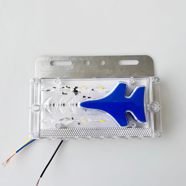 Waterproof Airplane Type Colorful 24V LED Clearance Turn Signal Side Marker Lamp For Trucks Trailer Tractor