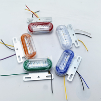 Waterproof 12V 24 Volt Mini Lamps Amber Blue Green White Red LED Side Marker Lights For Trucks Trailer