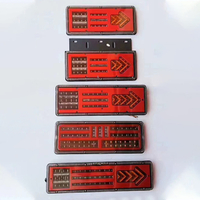 New Rectangle 24V Led Trailer Stop / Indicator / Reverse Tail Lights Fog Braking Lamp