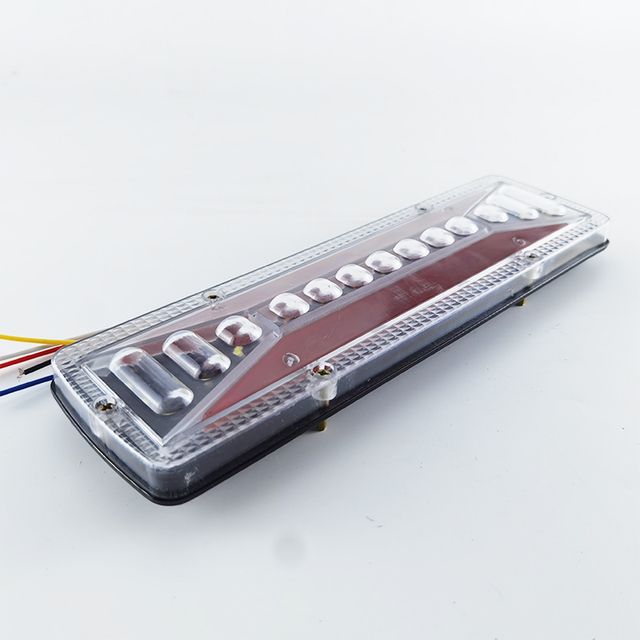 12V 24V LED Truck Lorry Caravan Brake Turn Steering Reversing Running Signal Rear Tail Light Trailer Stop Lamp