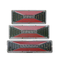 Trailer Truck Universal Kit 24V LED Stop Tail Lights Turn Signal Indicator Reverse Rear Warning Lamp