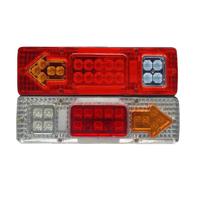 24V 12V 131 Truck Trailer LED Stop Rear Reverse Turn Lamp Tail Lights With Iron Base Arrow Indicator