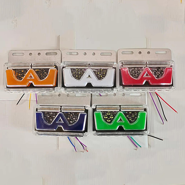 Truck Trailer Parts Wholesale 24V Amber Yellow Red Blue White W Mountain Type LED Clearance Side Marker Indicator Lamp